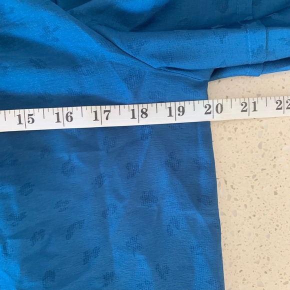 Veronica Beard Blue Floral Pleated Mock Neck Puff Sleeve Button Up Blouse 2 read - Picture 4 of 8